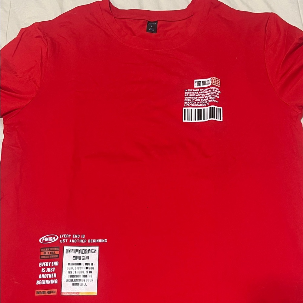 Thrasher Men's Barcode Graphic Red Tee